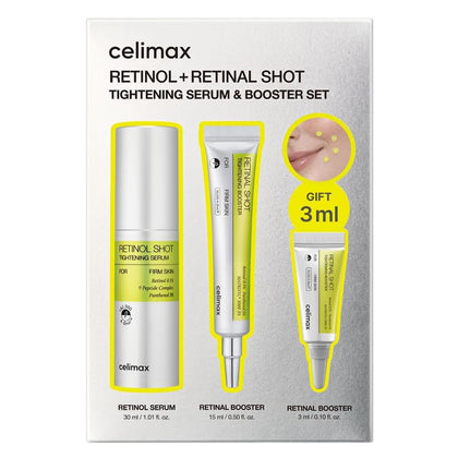 celimax front packaging showing set components and benefits for firmer skin