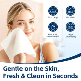 Celitina Chlitina close-up of towel texture for ultra-soft gentle cleansing