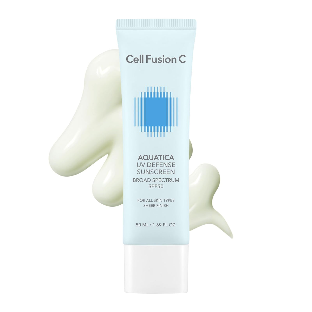 Cell Fusion C front packaging showing SPF 50 protection and benefits