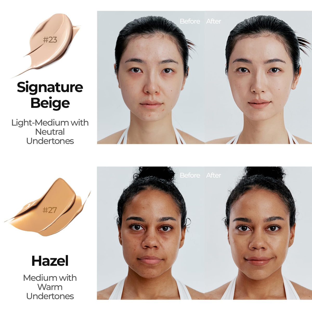 Cell Fusion C texture close-up revealing smooth, lightweight BB cream consistency for easy blending