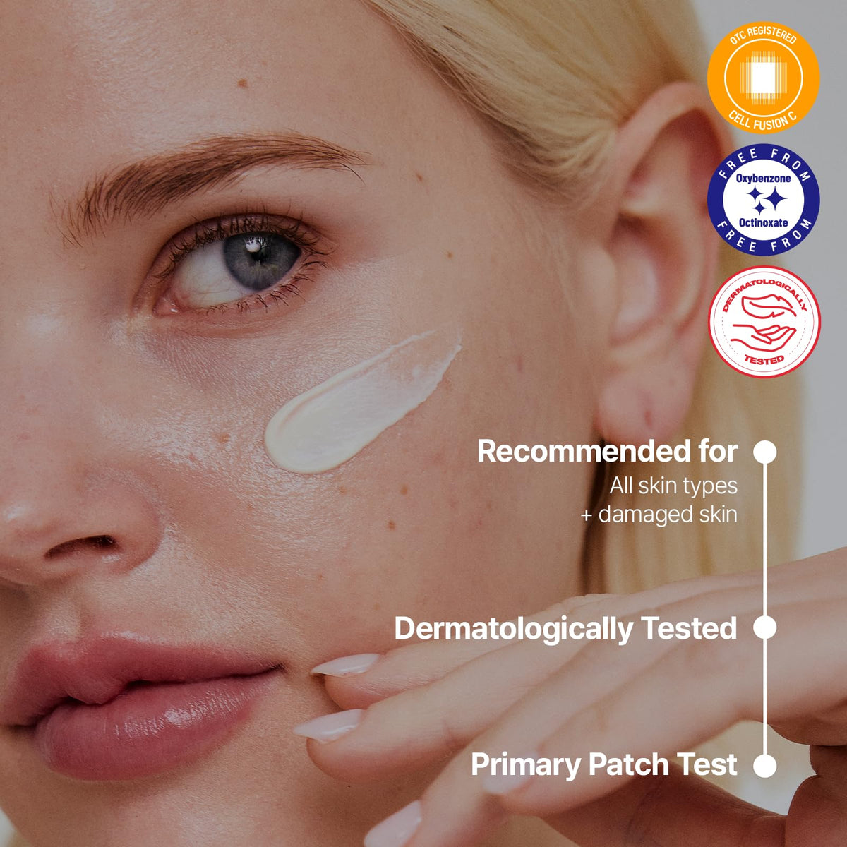 Cell Fusion C under foundation demonstrating smooth layering and makeup-friendly finish