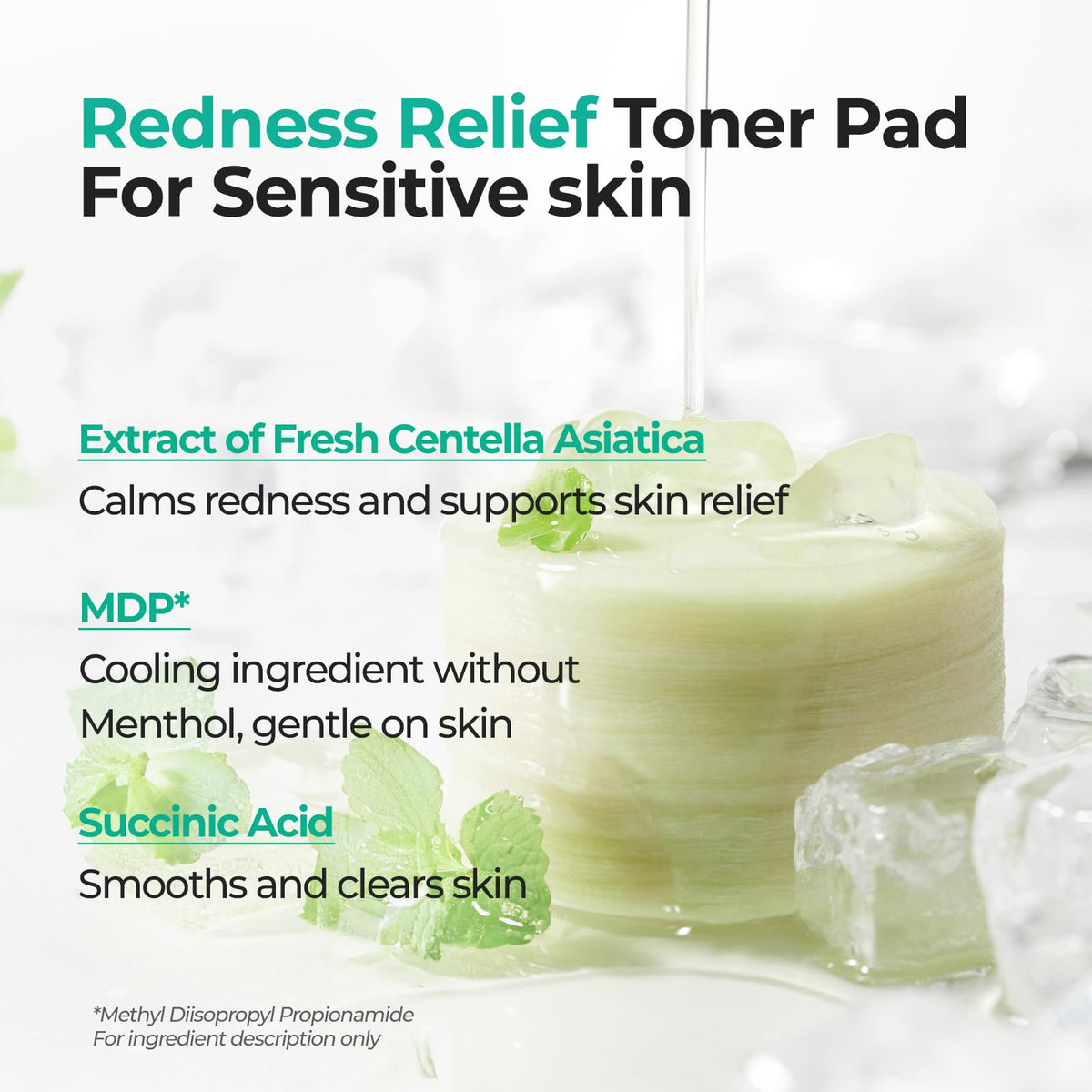 Cell Fusion C centella leaf extract texture emphasizing soothing power