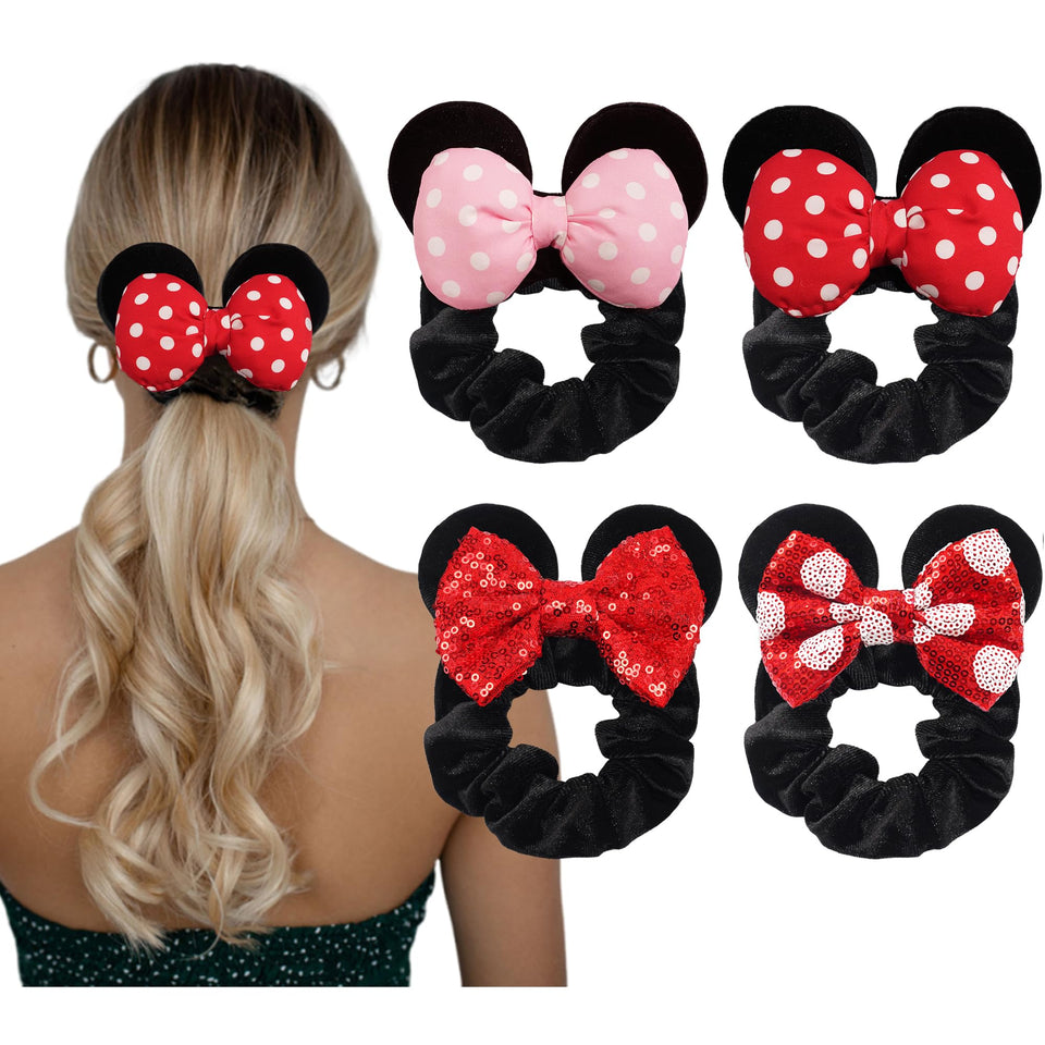 CellElection front packaging showing four colorful scrunchies and bows for easy outfit matching
