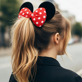 CellElection sequin bow detail showing sparkle and stitched construction for durable wear