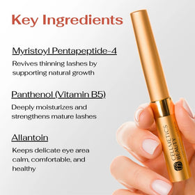 Cellmetics Beauty serum texture drop on skin illustrating lightweight hydration