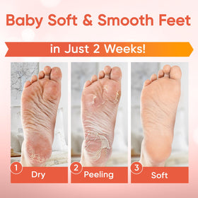 CÉLOR opened booties inside pouch highlighting easy application benefit