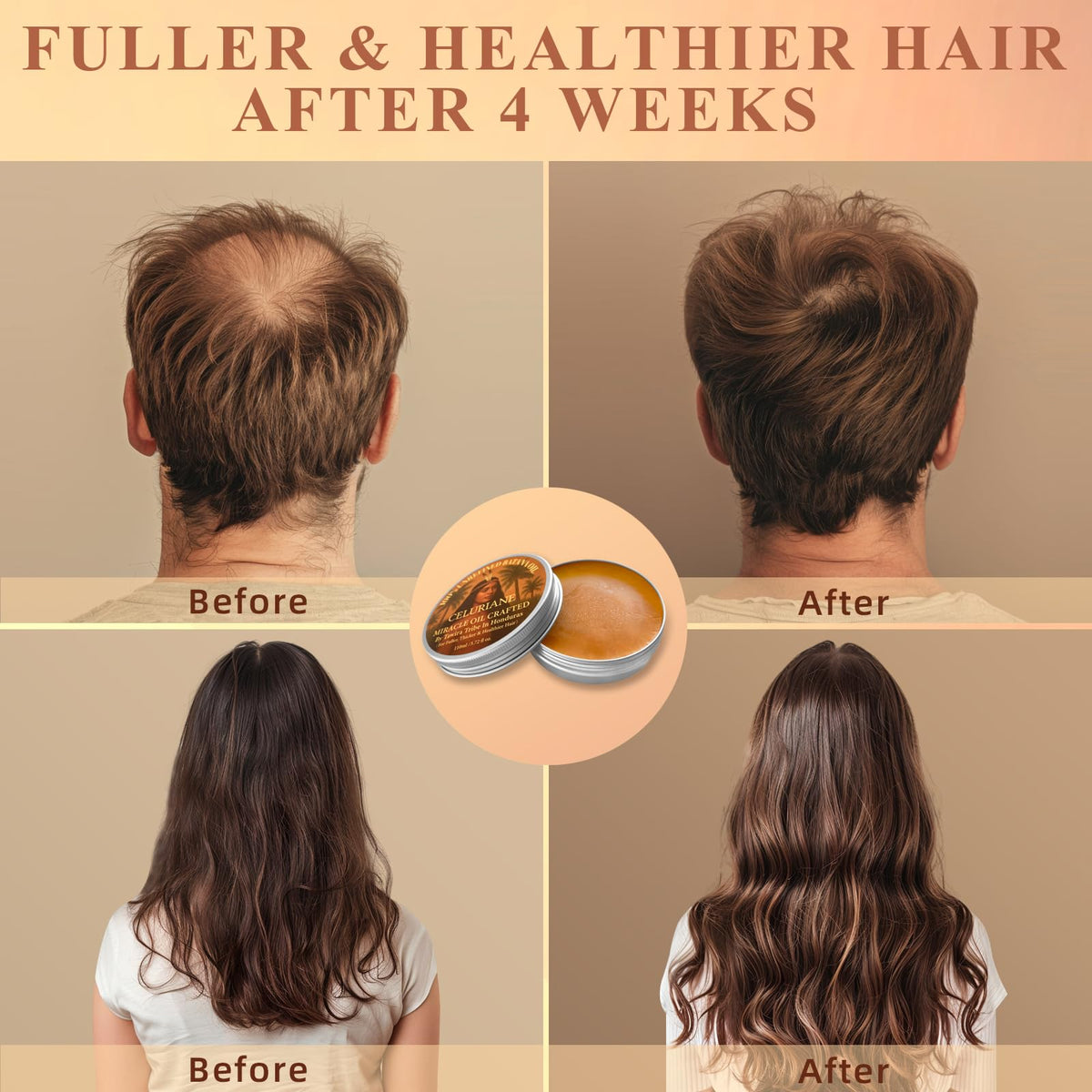 Celuriane batana oil used as a deep hair mask improving softness and manageability