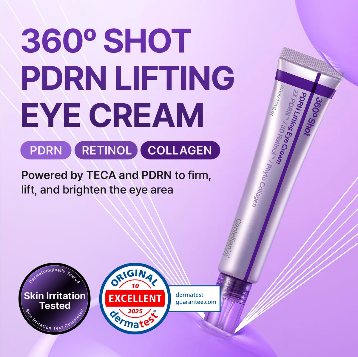CENTELLIAN 24 cream texture on fingertip highlighting smooth glide