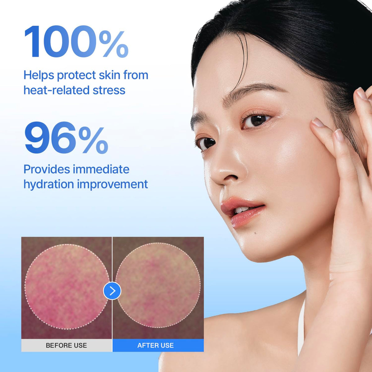 CENTELLIAN 24 cream on fingers demonstrating smooth spreadability and hydration