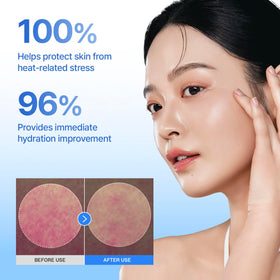 CENTELLIAN 24 cream on fingers demonstrating smooth spreadability and hydration