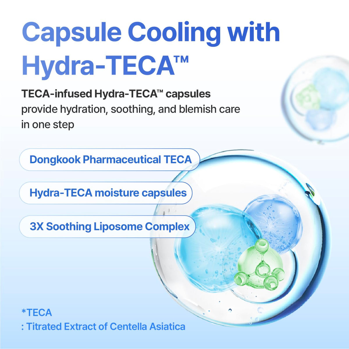 CENTELLIAN 24 ingredient closeup highlighting centella and hydra TECA benefits