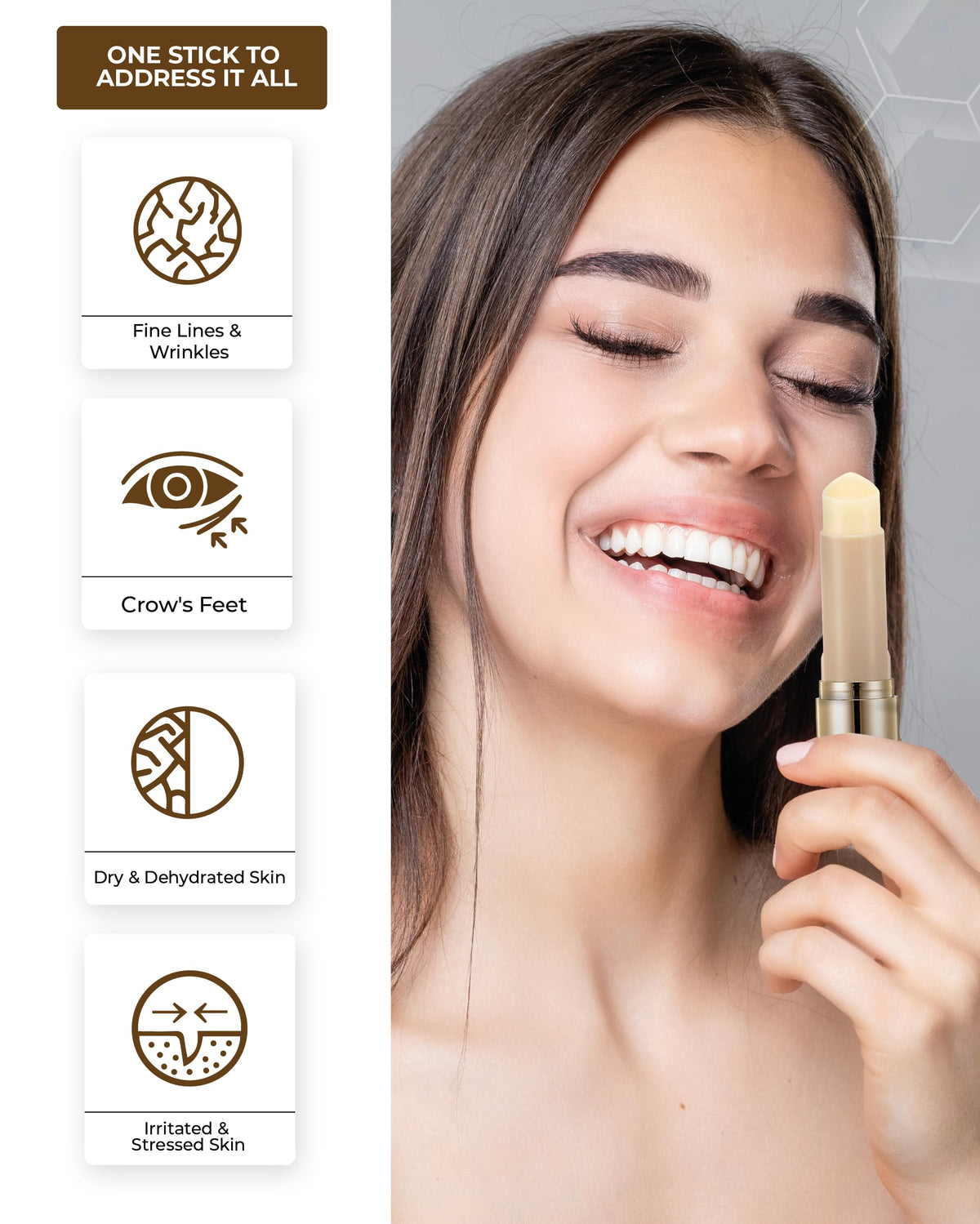 CENTELLIAN 24 applying stick to eye area for targeted hydration