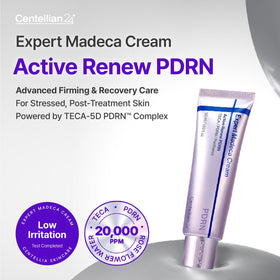 CENTELLIAN 24 open jar texture showing creamy finish benefit: lightweight absorption