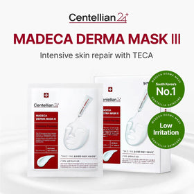 CENTELLIAN 24 open mask with milky essence demonstrating nourishing hydration