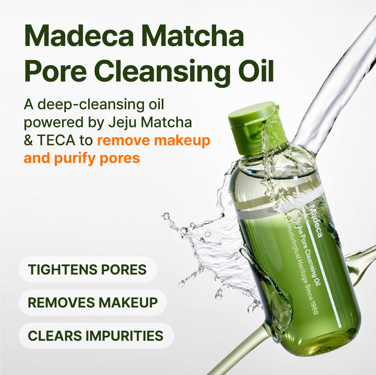 CENTELLIAN 24 two-tone texture blended to syrupy oil for effective makeup removal