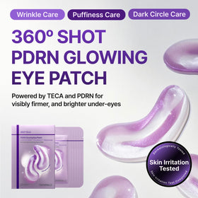 Centellian 24 violet marble hydrogel patch close-up showing texture and thickness