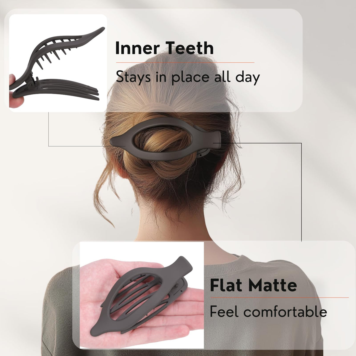 CENTSTAR hand holding clip to show size and lightweight benefit