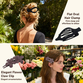 CENTSTAR flat claw clip close-up showing matte texture and comfort