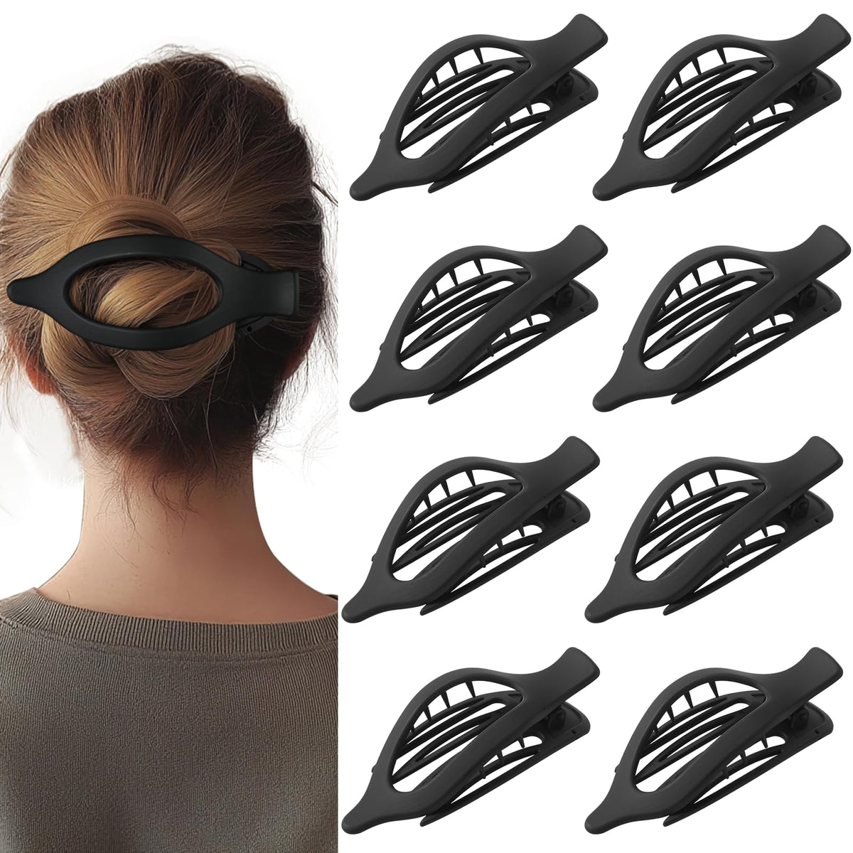 CENTSTAR front packaging showing eight matte black clips and gift box, perfect present