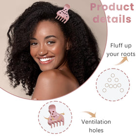 Ceoyiler clip placed at hair roots demonstrating visible lift and fuller silhouette benefit