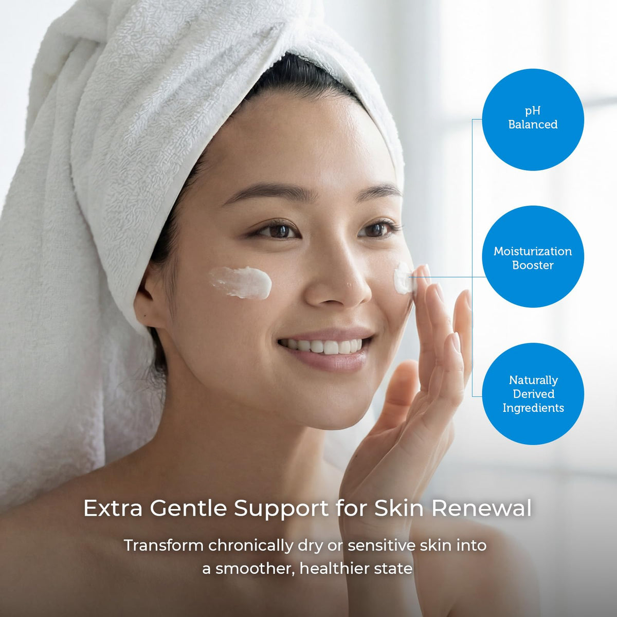 Ceramedx application on hands showing quick absorption and softer skin benefit