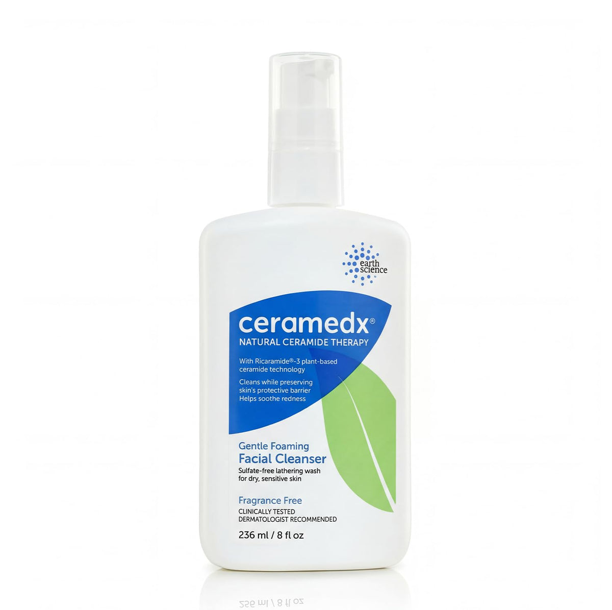 Ceramedx front bottle view shows clean design and 8 oz size for daily use