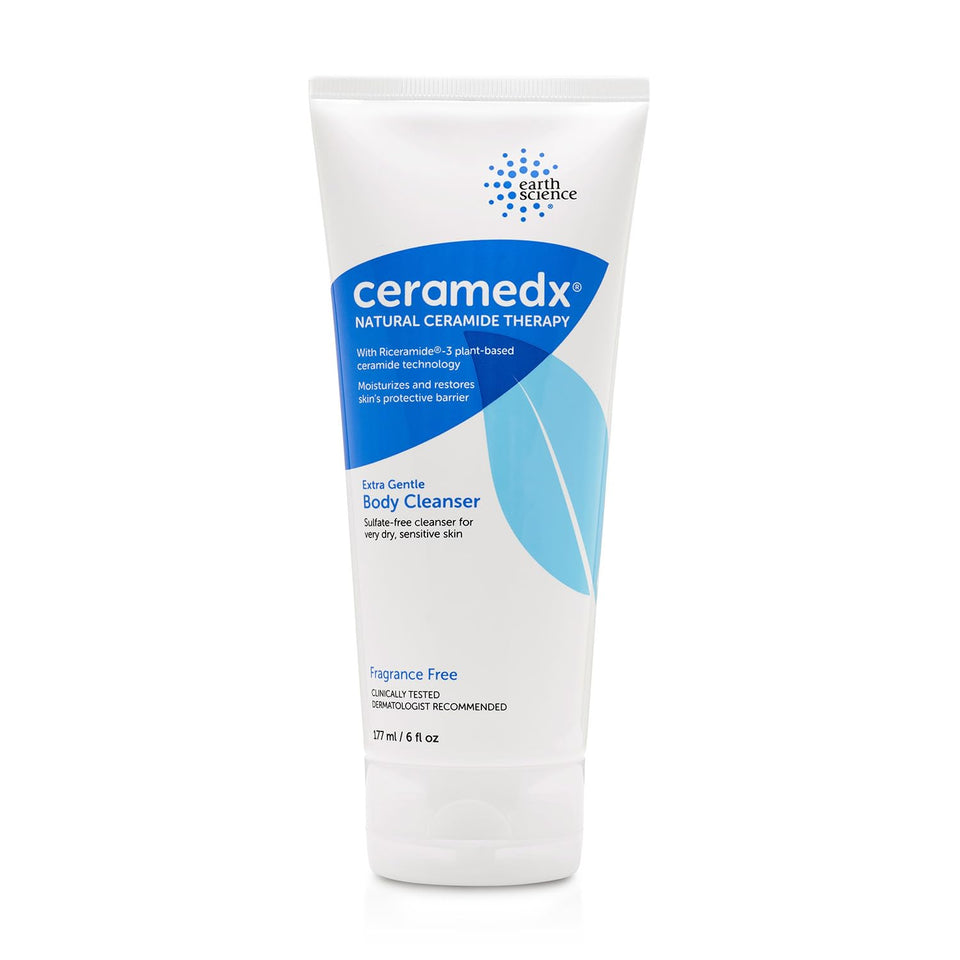 Ceramedx front packaging showing bottle and label for gentle cleansing benefit