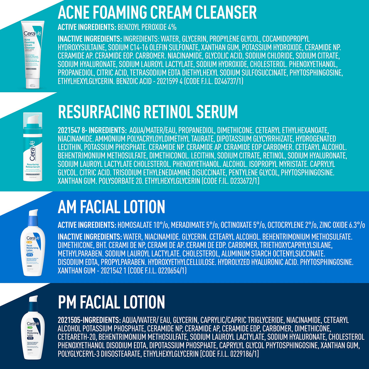 CeraVe acne collection styled in bathroom showing convenient daily routine
