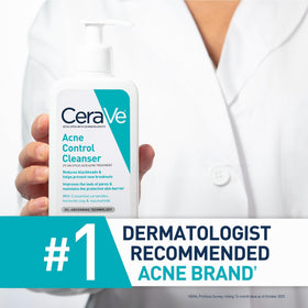 CeraVe acne face wash gel texture close-up illustrating lightweight foam