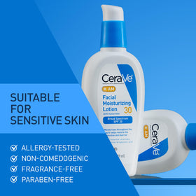 CeraVe AM beside coin showing 3-ounce scale for travel-friendly portability