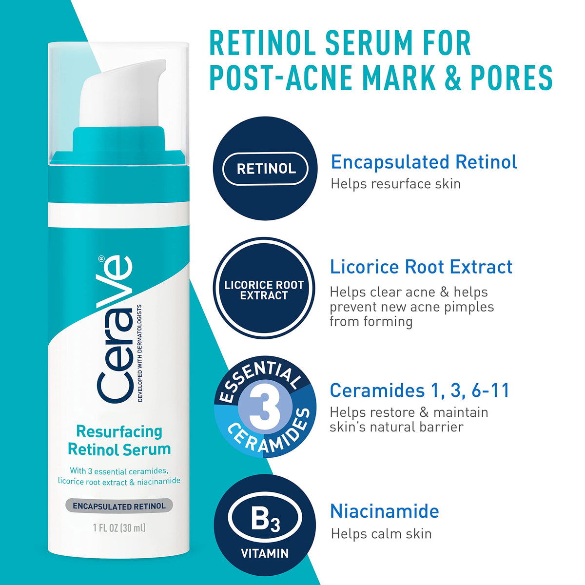 CeraVe AM facial moisturizing lotion pump with SPF 30 protecting skin