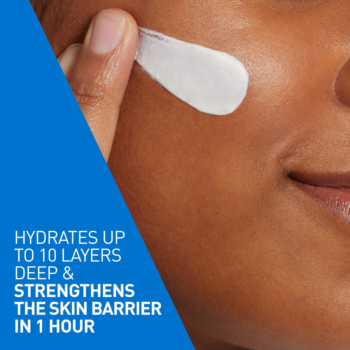 CeraVe lotion texture close-up highlighting lightweight hydration