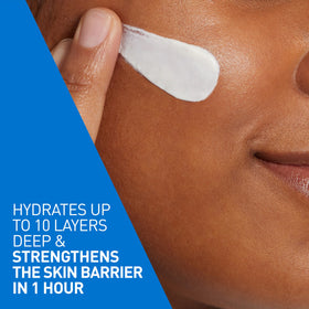 CeraVe lotion texture close-up highlighting lightweight hydration