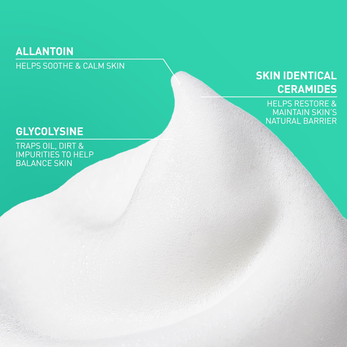 CeraVe bottle label detail highlighting ingredients and skin-barrier benefits