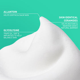 CeraVe bottle label detail highlighting ingredients and skin-barrier benefits