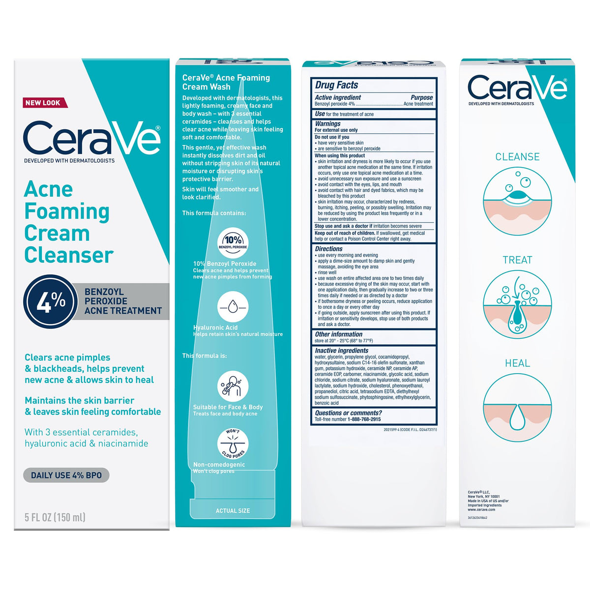 CeraVe bottle next to hand showing size and easy storage convenience