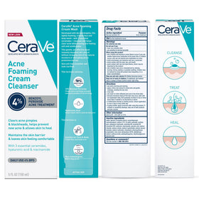 CeraVe bottle next to hand showing size and easy storage convenience