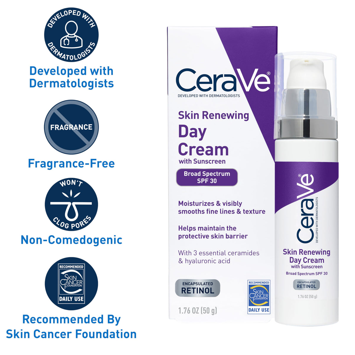 CeraVe ingredient label showing ceramides and hyaluronic acid for barrier repair