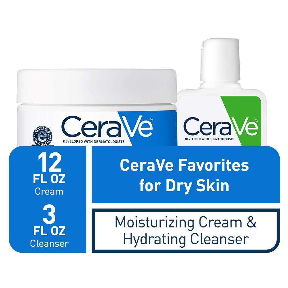 CeraVe hydrating facial cleanser travel-size front showing gentle cleansing benefit