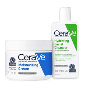 CeraVe moisturizing cream front packaging showing product and hydration benefit