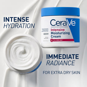 CeraVe being applied to hands for instant softening benefit