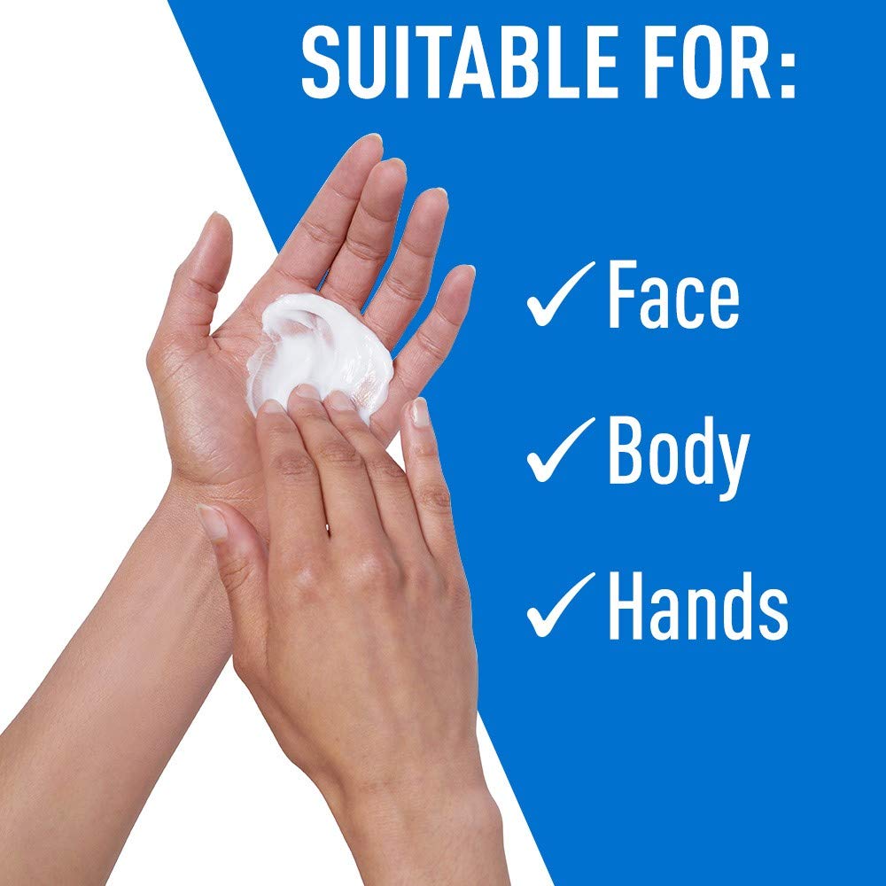 CeraVe moisturizing cream texture close-up highlighting rich, fast-absorbing formula
