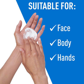 CeraVe moisturizing cream texture close-up highlighting rich, fast-absorbing formula