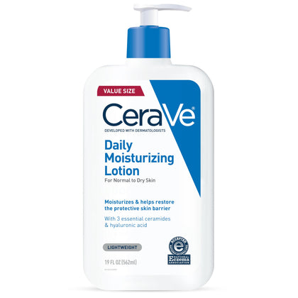 CeraVe front packaging showing 19 oz bottle and clear branding for easy identification