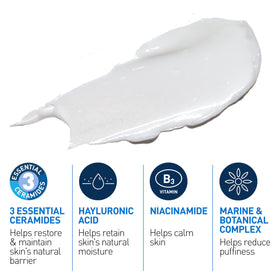 CeraVe texture close-up demonstrating lightweight, non-greasy finish