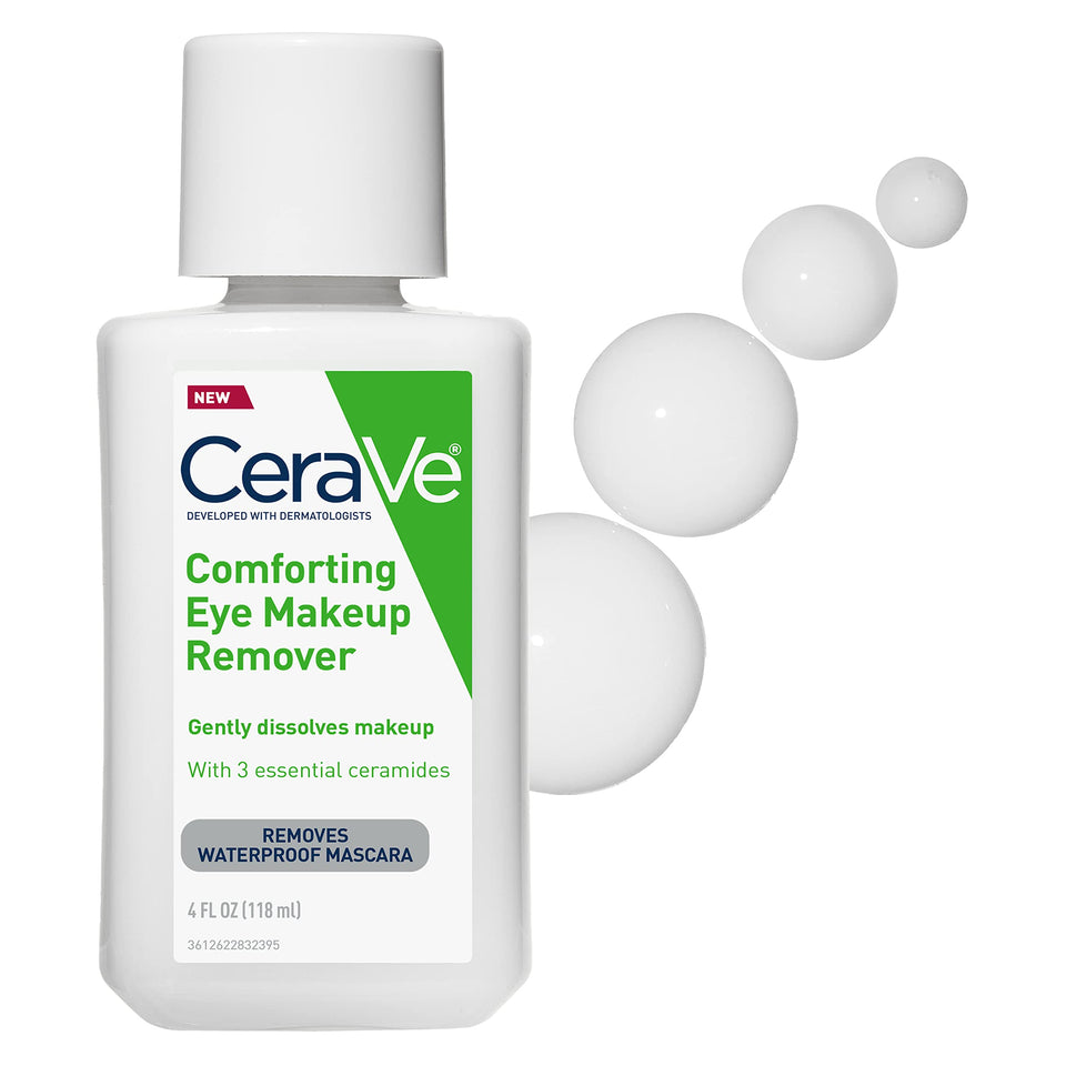 CeraVe front packaging showing label and 4 oz bottle, clear product info benefit