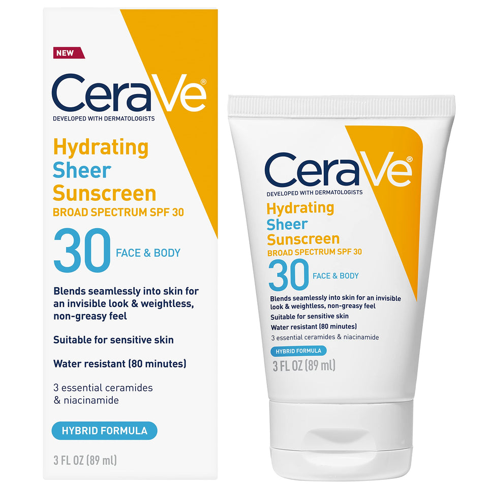 CeraVe front tube showing SPF 30 and lightweight lotion benefit
