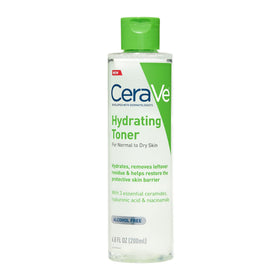 CeraVe front packaging showing full toner bottle and product benefit