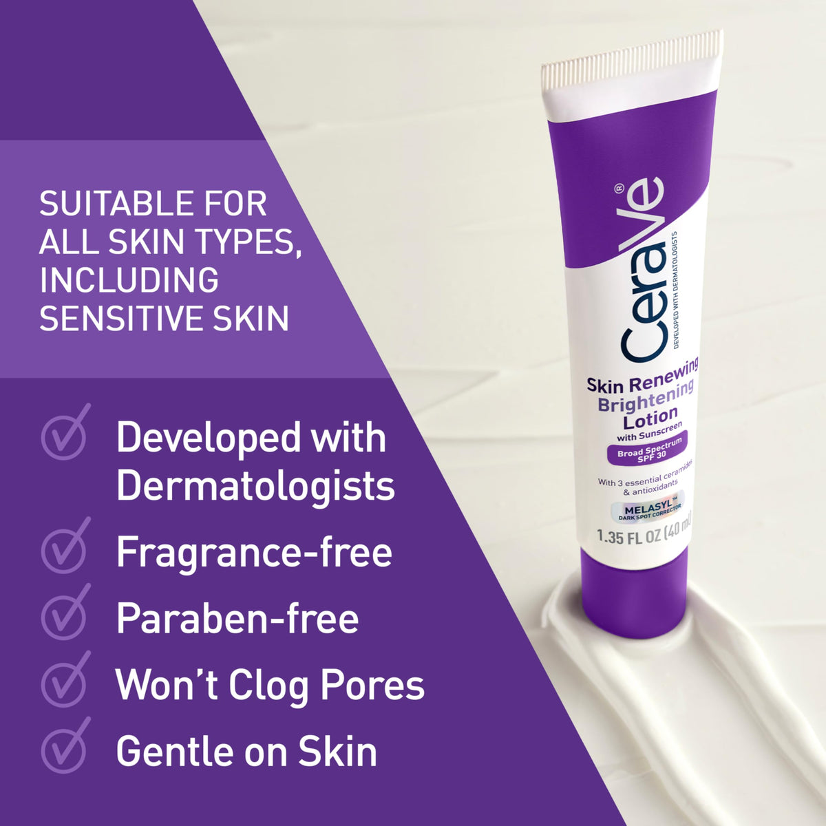 CeraVe in bathroom next to makeup illustrating primer compatibility and invisible finish