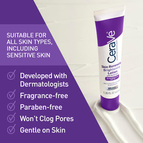 CeraVe in bathroom next to makeup illustrating primer compatibility and invisible finish